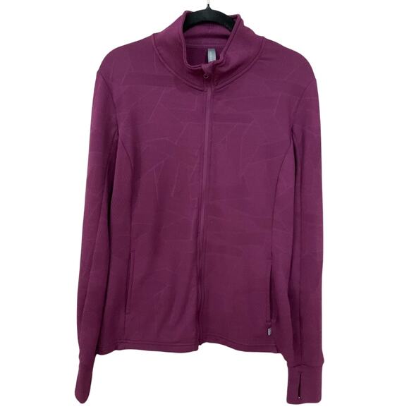 Mondetta Athletic Women's Purple Zip up Jacket EUC Size XL - Picture 1 of 11